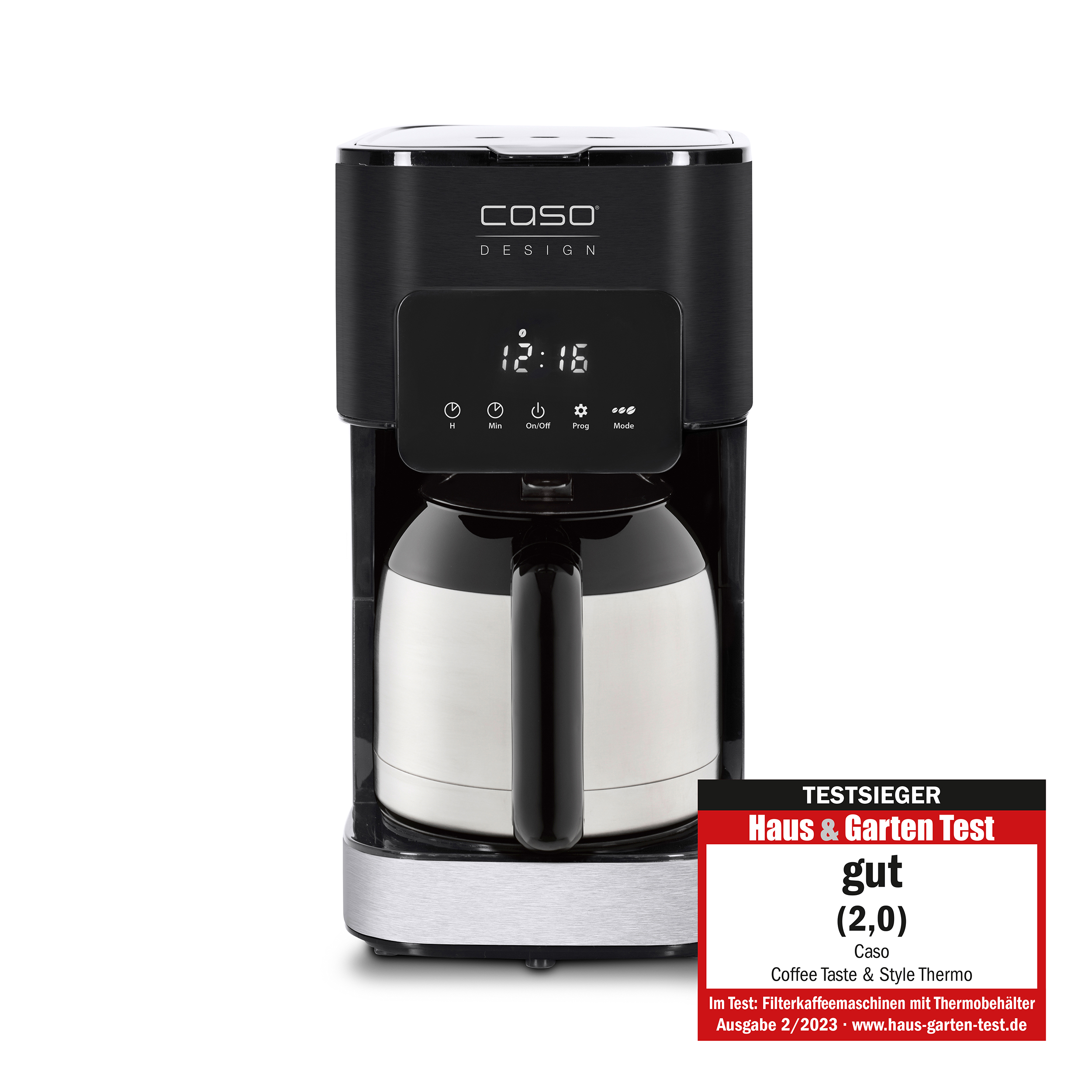 CASO Design Kaffeemaschine mit Thermoskanne Haus- und Garten-Test gut